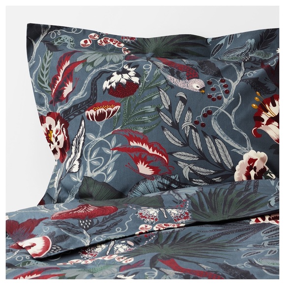 IKEA FILODENDRON Twin Duvet Cover + Pillow case (discontinued) - Picture 1 of 4